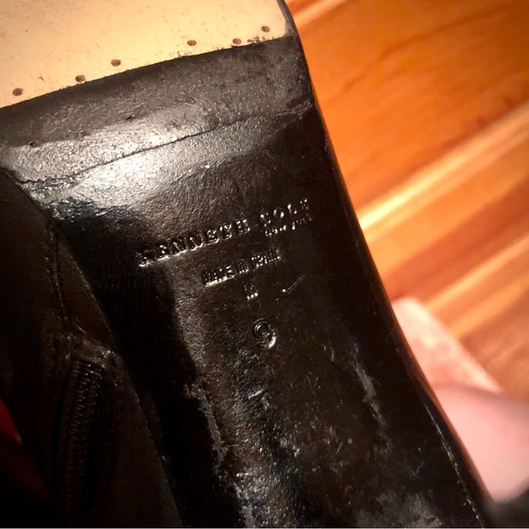 EUC KENNETH COLE genuine leather black ankle heeled booties size 9 - Picture 9 of 12